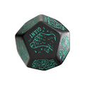 Viridian Würfel Jumbo Würfel Monster Generator Die D12 Schwarz