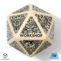 Viridian Würfel Jumbo Würfel Dungeon Room Generator D20 Beige