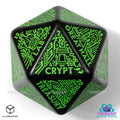 Viridian Würfel Jumbo Würfel Dungeon Room Generator D20 Schwarz