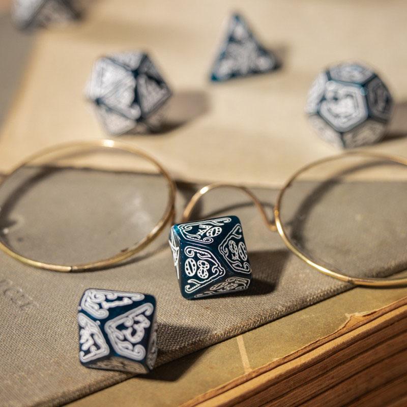 Call of Cthulhu Würfel Set Abyssal & White (7)