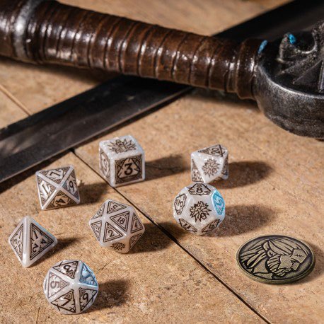 The Witcher Würfel Set Geralt The White Wolf (7)