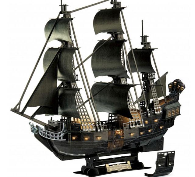 Pirates of the Caribbean: Salazar's Revenge 3D Puzzle Black Pearl LED Edition