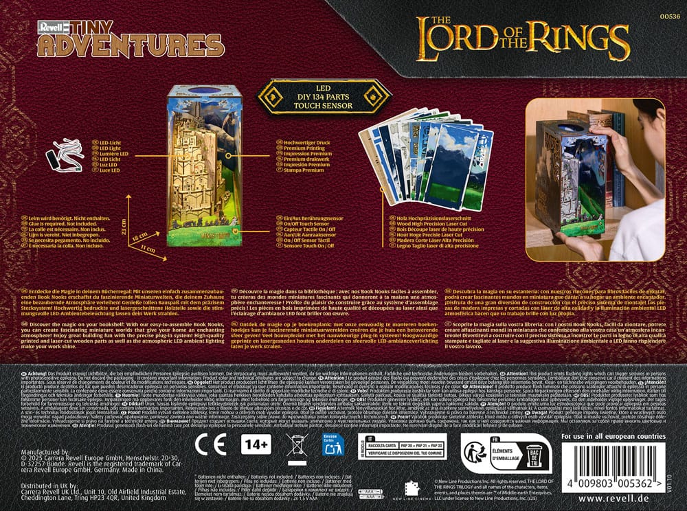 Der Herr der Ringe Tiny Adventures Book Nook Mini-Diorama Minas Tirith 23 cm