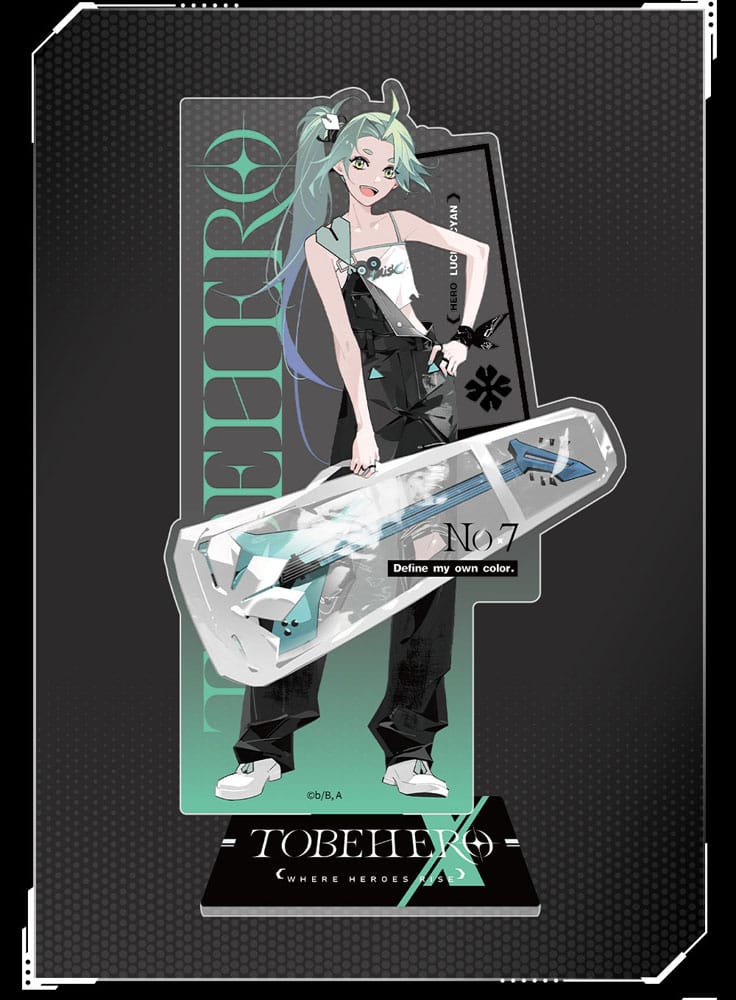 To Be Hero X Acryl-Aufsteller Hero Show Series Lucky Cyan 17 cm