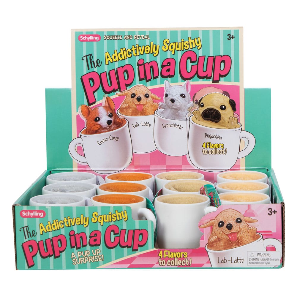 Pup in a Cup Anti-Stress Figures Display (12)