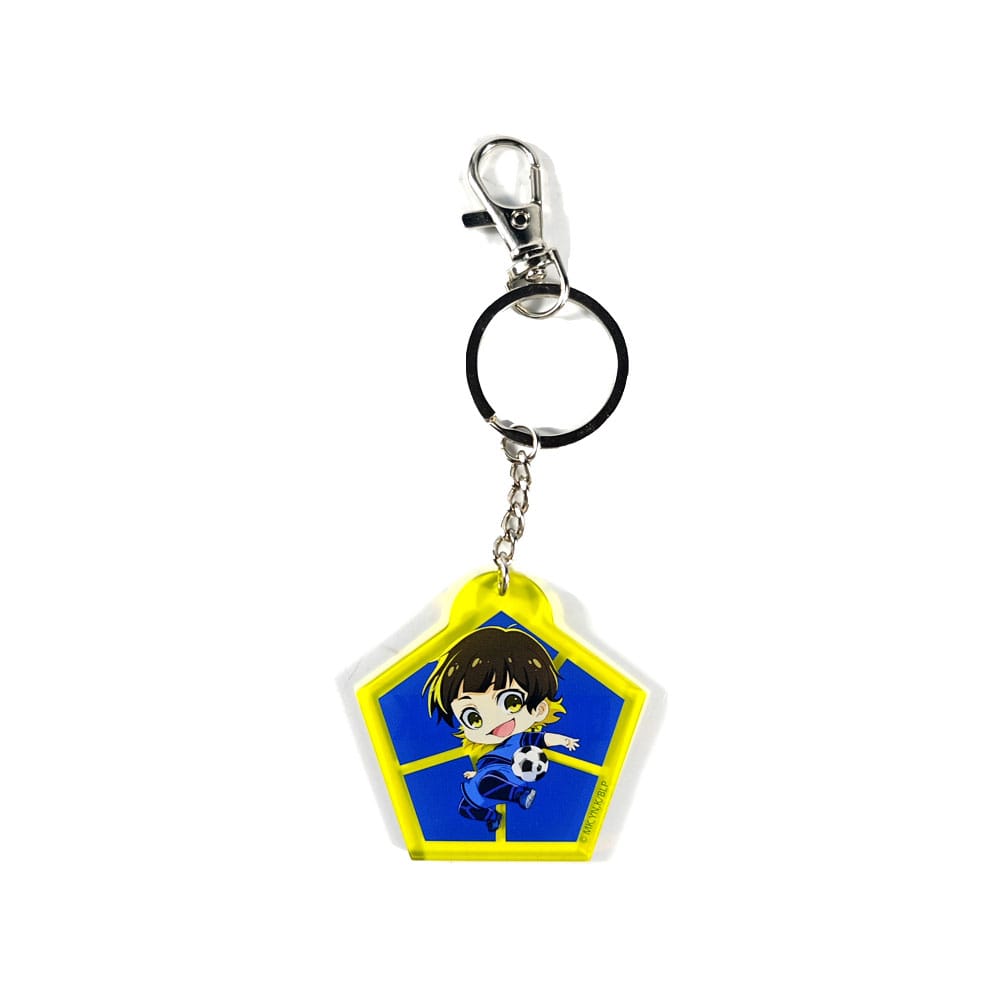 Blue Lock Acryl Schlüsselanhänger Meguru Rachira Chibi Style 5 cm