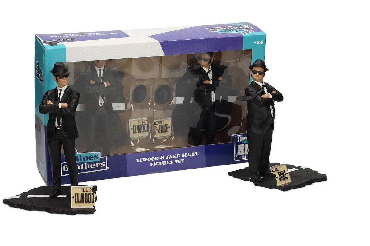 Blues Brothers Movie Icons Statues Twin Pack Jake &amp; Elwood 18 cm