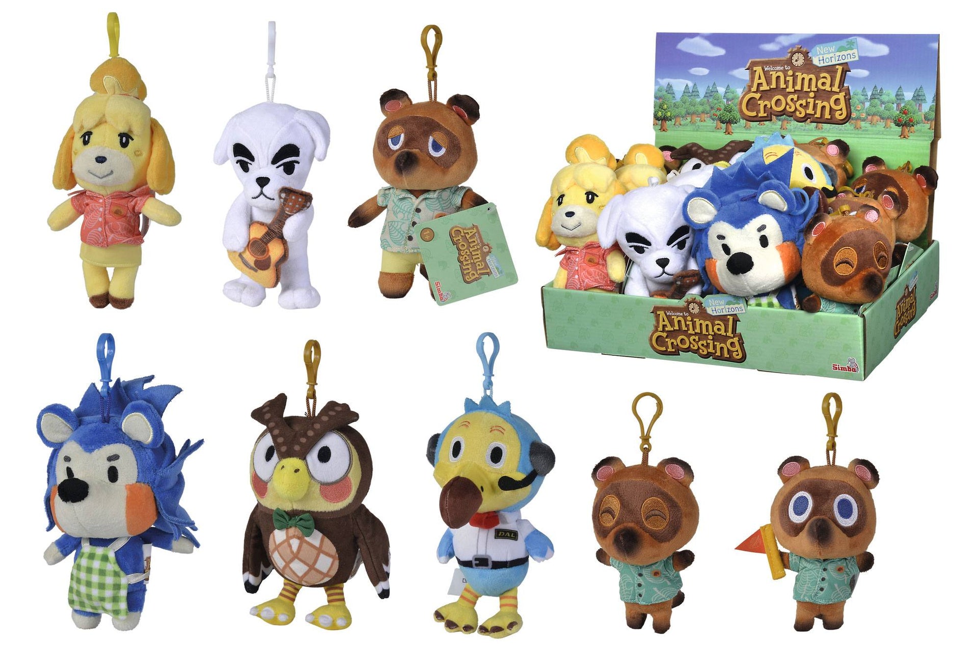 Animal Crossing Plush Keychain Residents 15 cm Assortment (12)