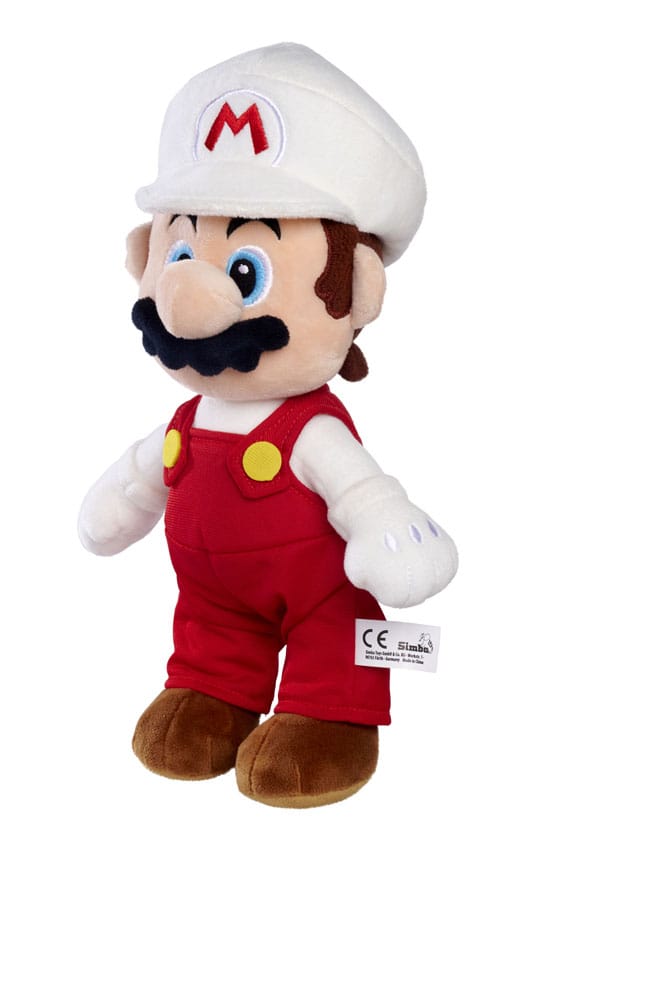 Super Mario Plush Figure Fire Mario 30 cm