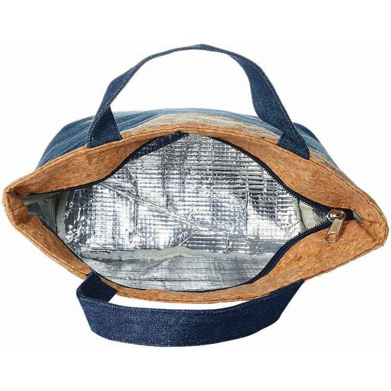 My Neighbor Totoro Lunch Bag cork &amp; denim style Totoro