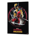 Marvel wood print Deadpool &amp; Wolverine 01 Action 35 x 50 cm