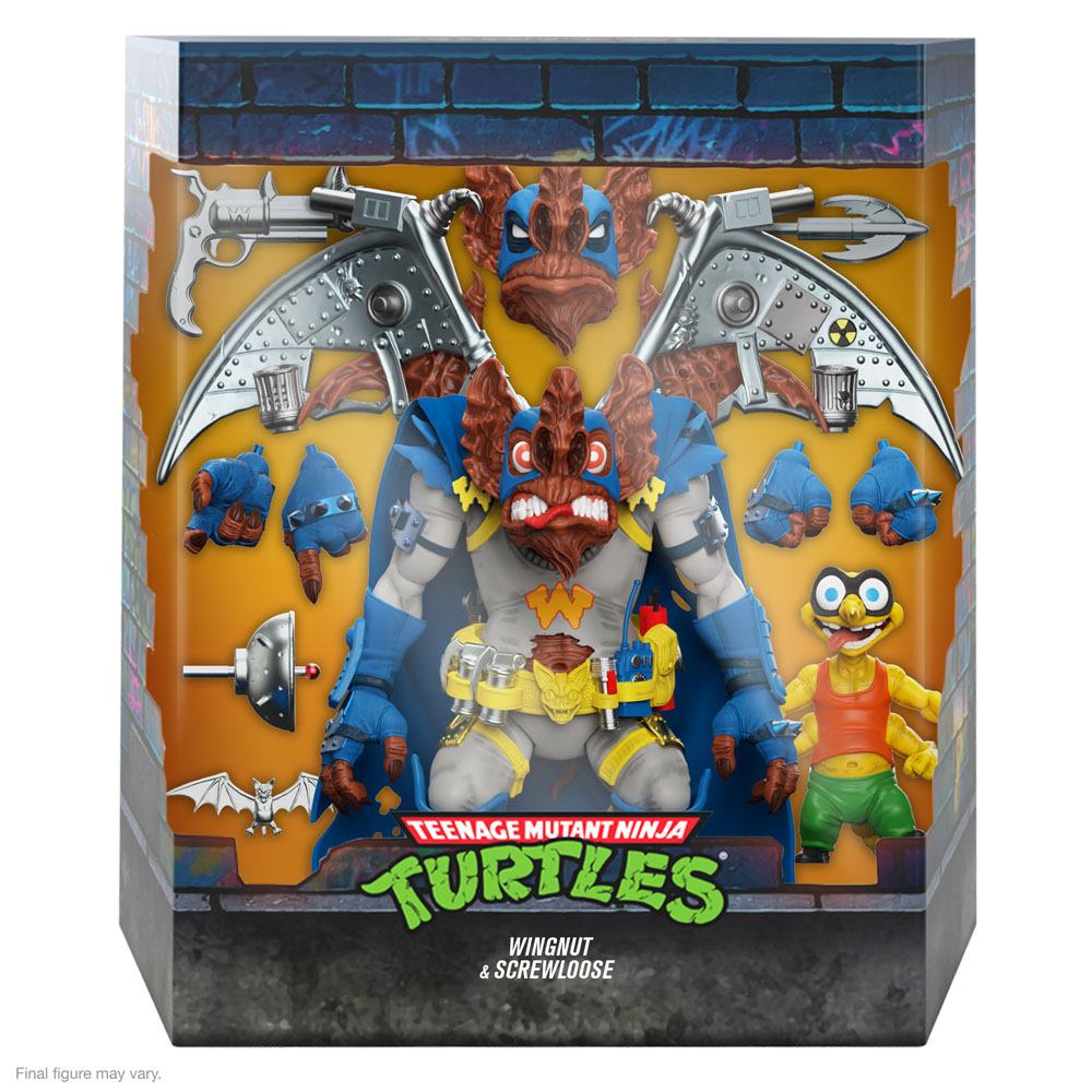 Teenage Mutant Ninja Turtles Ultimates Action Figure Wingnut &amp; Screwloose 18 cm