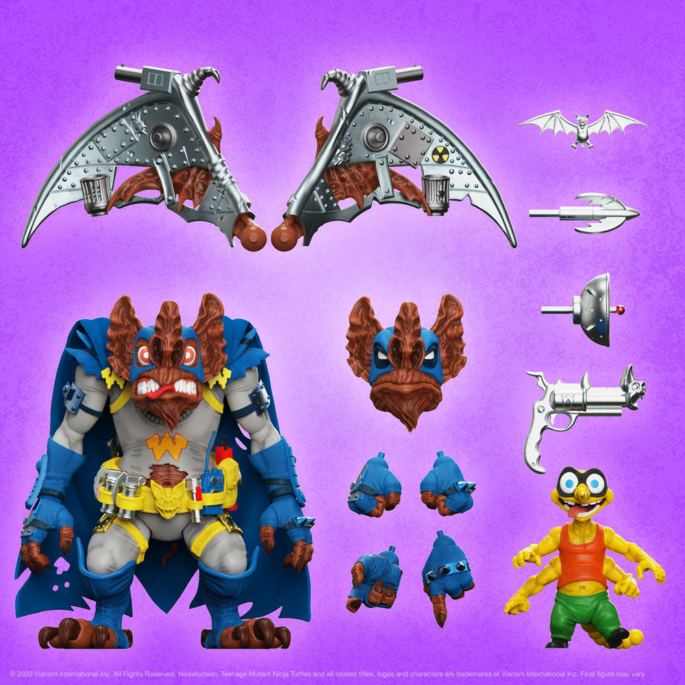 Teenage Mutant Ninja Turtles Ultimates Action Figure Wingnut &amp; Screwloose 18 cm