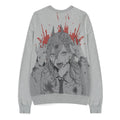 Chainsaw Man Pullover Power Grey Melange Größe S