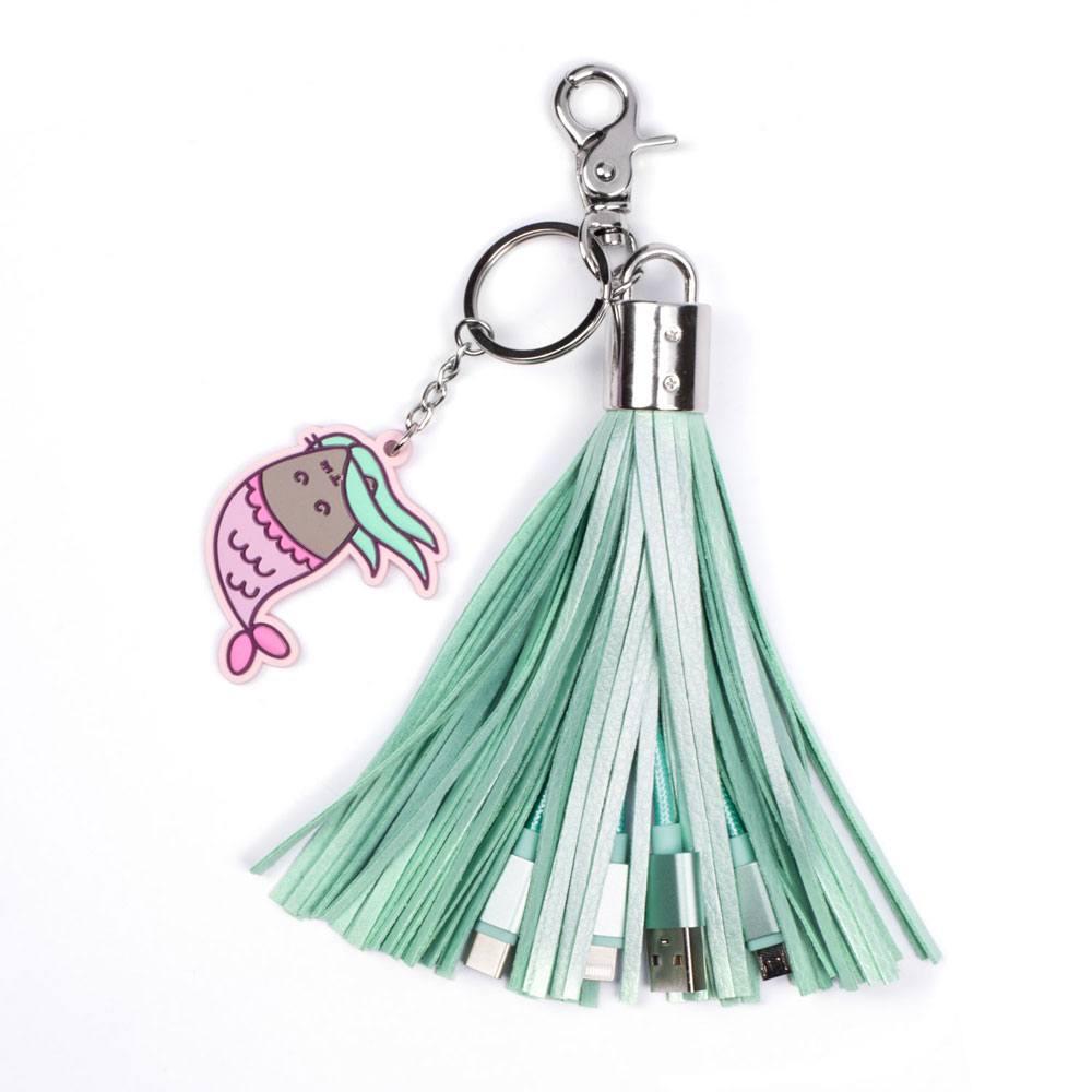 Pusheen USB charging cable 3-in-1 with keychain tassel