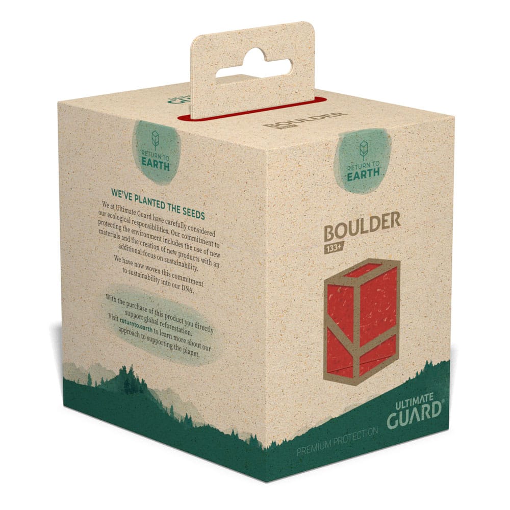Ultimate Guard Return To Earth Boulder Deck Case 133+ Standardgröße Rot