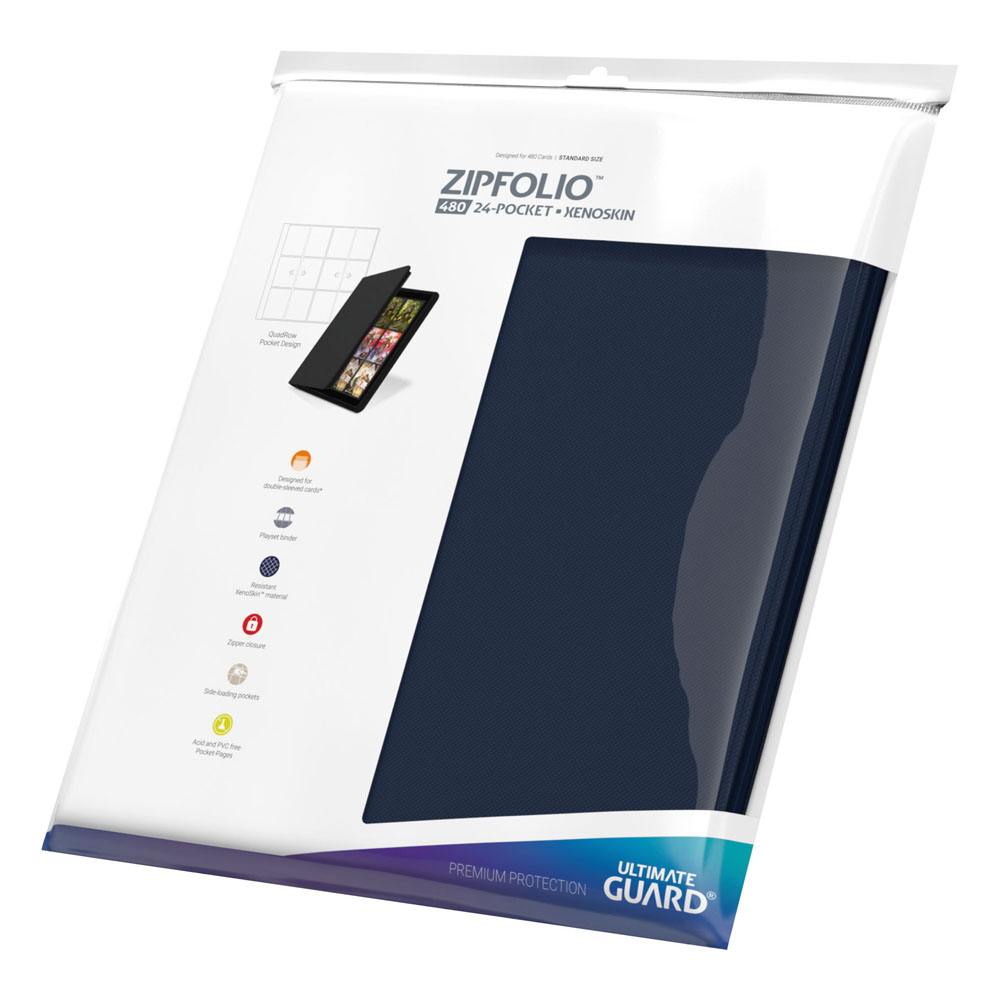 Ultimate Guard Zipfolio 480 - 24-Pocket XenoSkin (Quadrow) - Blau