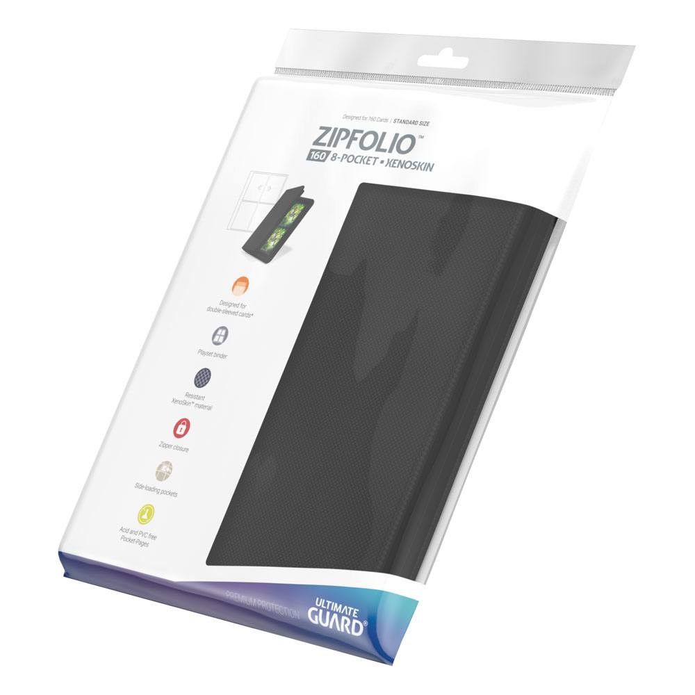 Ultimate Guard Zipfolio 160 - 8-Pocket XenoSkin Schwarz