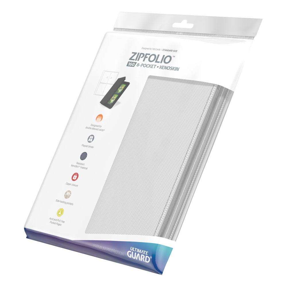 Ultimate Guard Zipfolio 160 - 8-Pocket XenoSkin Weiß