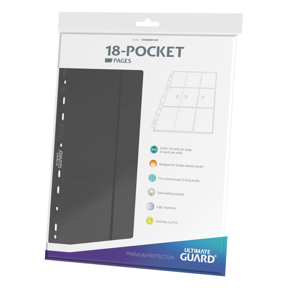 Ultimate Guard 18-Pocket Pages Side-Loading Gray (10)