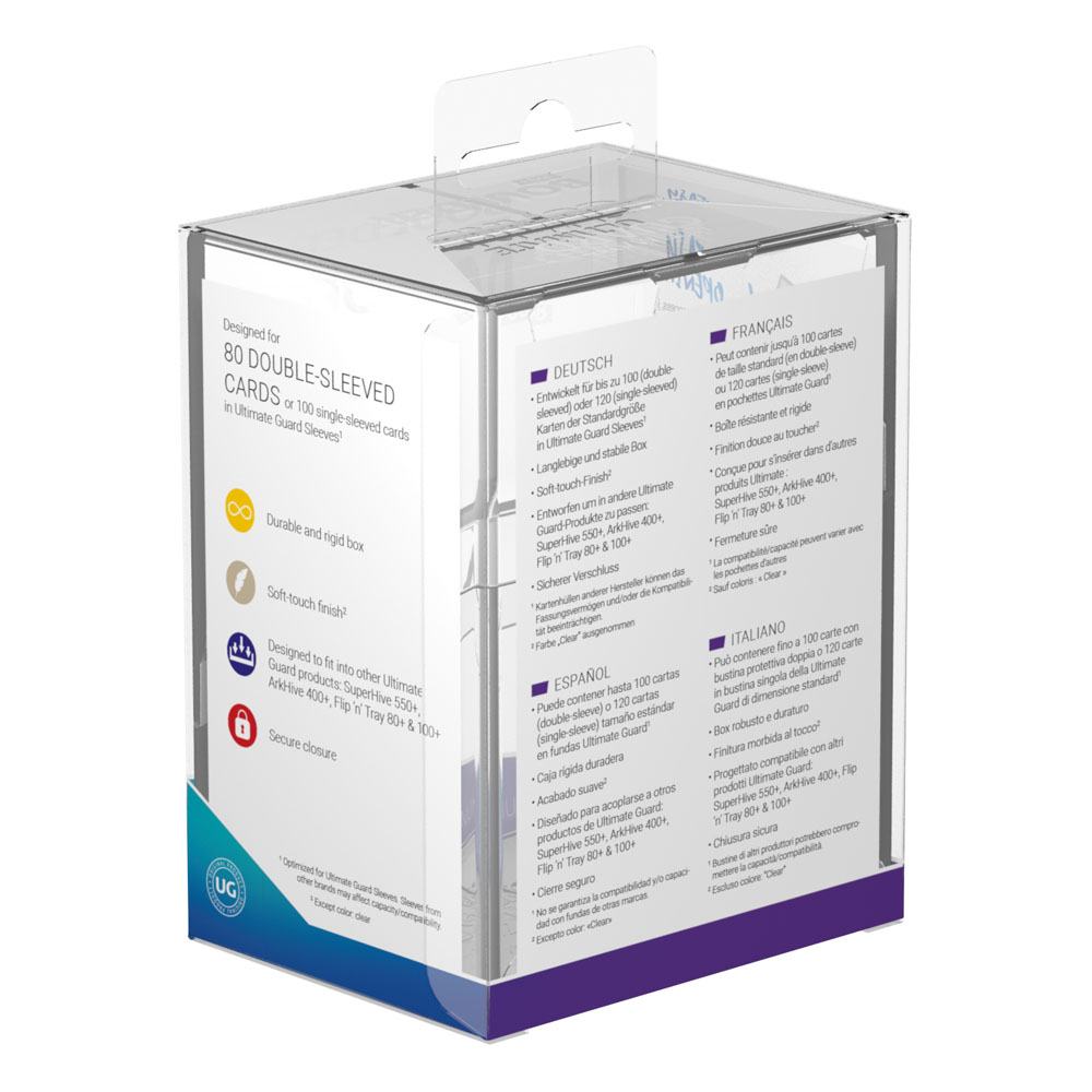 Ultimate Guard Boulder Deck Case 80+ Standard Size Transparent