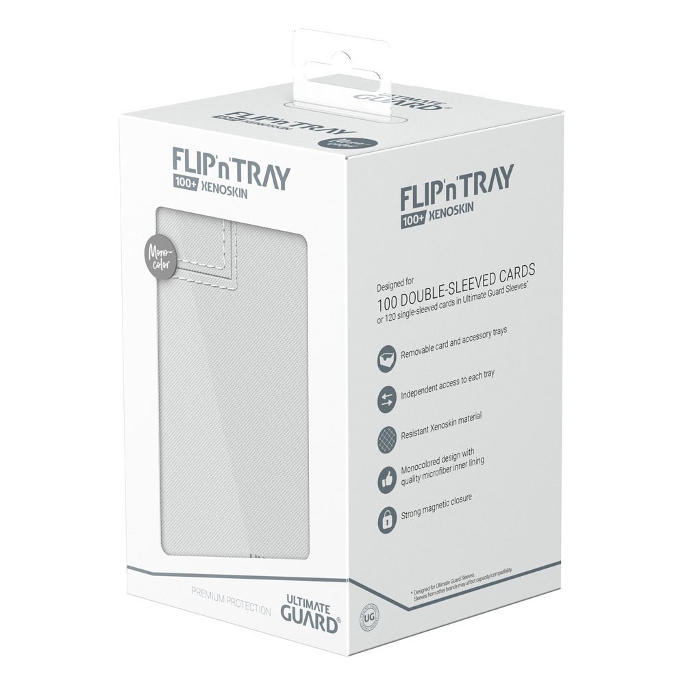 Ultimate Guard Flip`n`Tray 100+ XenoSkin Monocolor Weiß