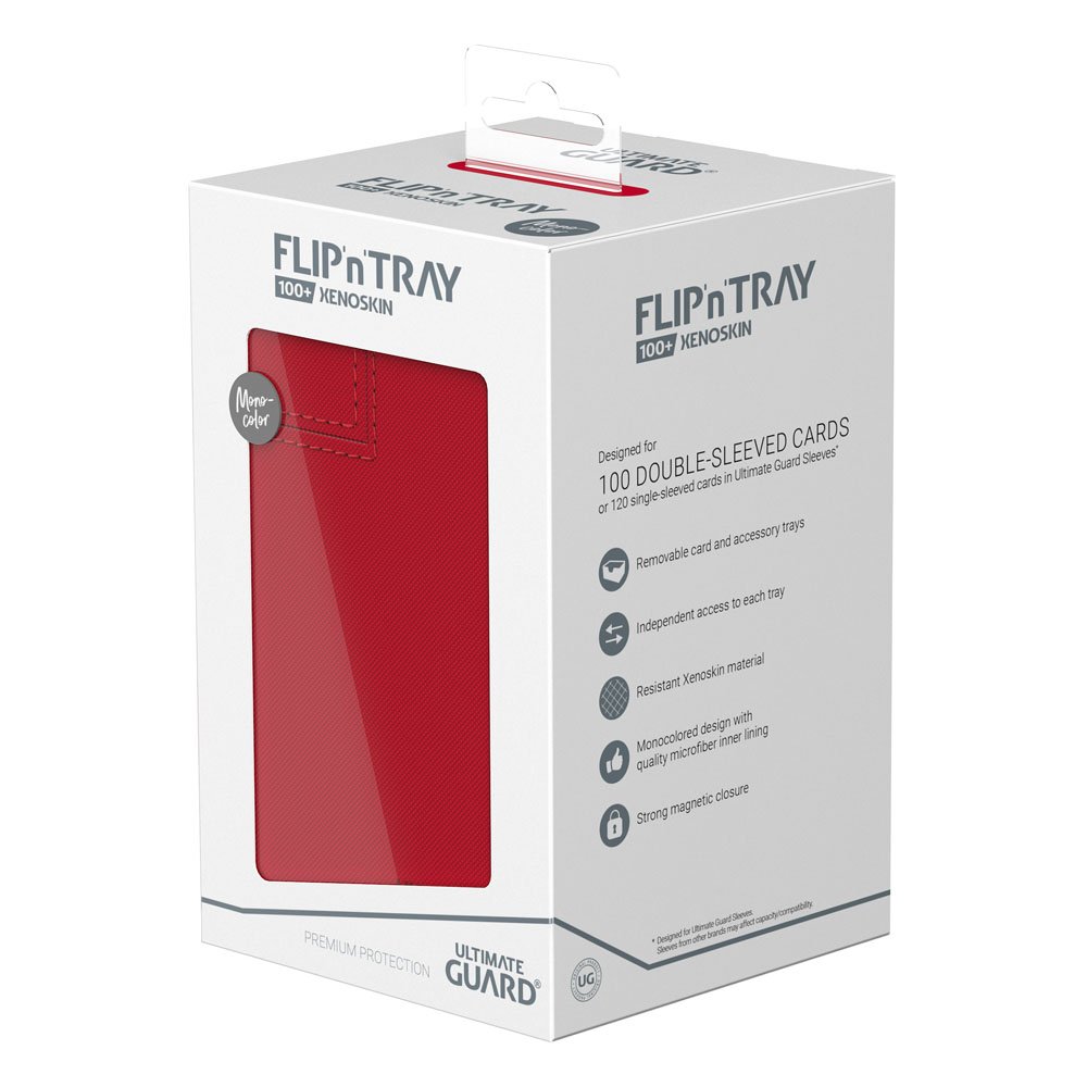 Ultimate Guard Flip`n`Tray 100+ XenoSkin Monocolor Rot