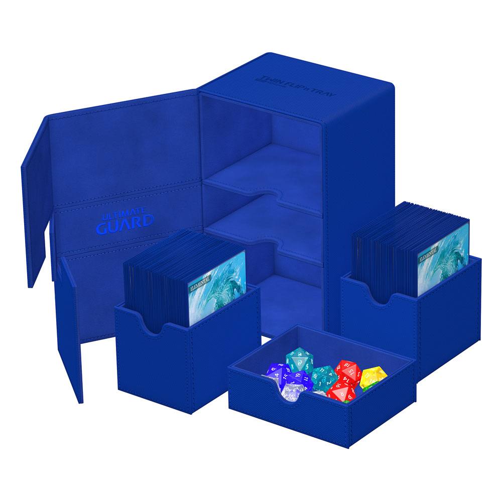 Ultimate Guard Twin Flip`n`Tray 160+ XenoSkin Monocolor Blau
