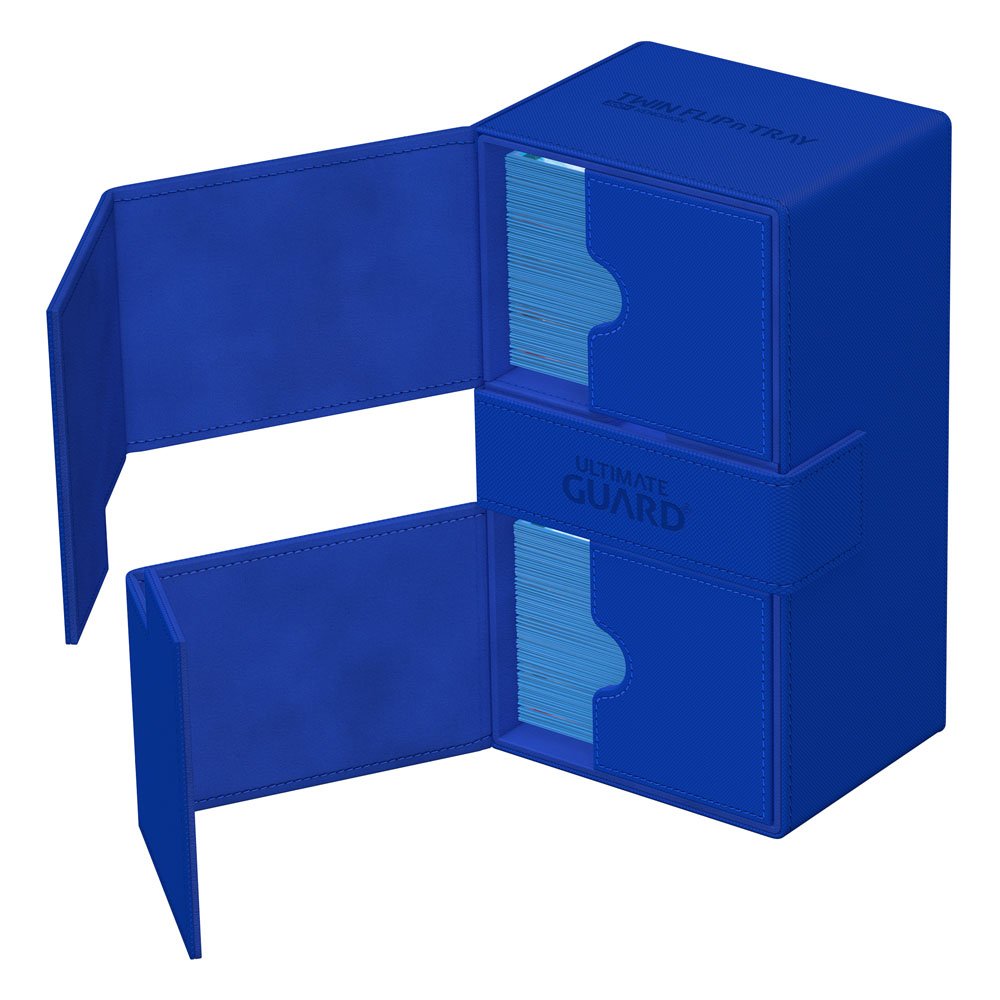 Ultimate Guard Twin Flip`n`Tray 200+ XenoSkin Monocolor Blau