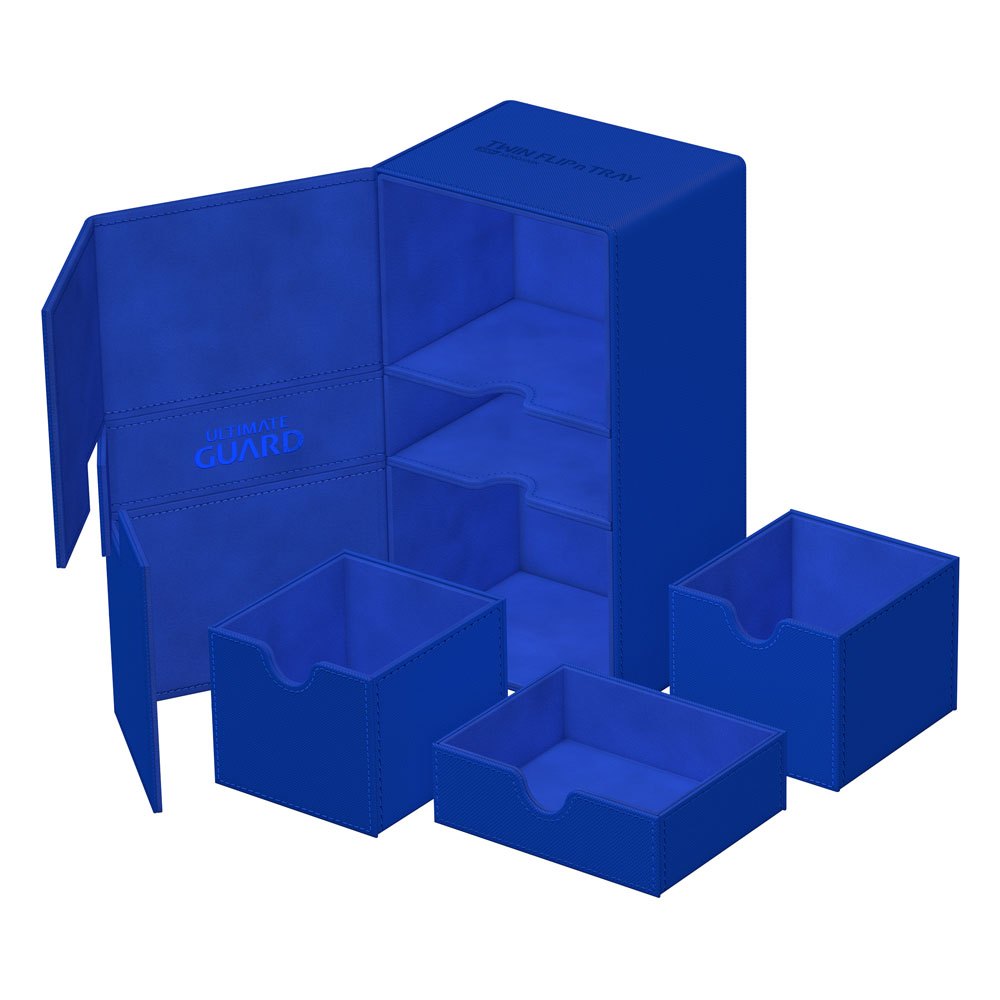 Ultimate Guard Twin Flip`n`Tray 200+ XenoSkin Monocolor Blau