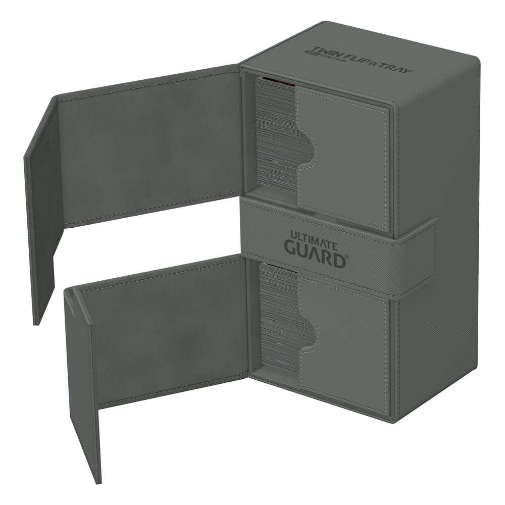 Ultimate Guard Twin Flip`n`Tray 200+ XenoSkin Monocolor Gray