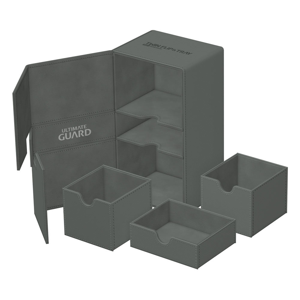 Ultimate Guard Twin Flip`n`Tray 200+ XenoSkin Monocolor Gray