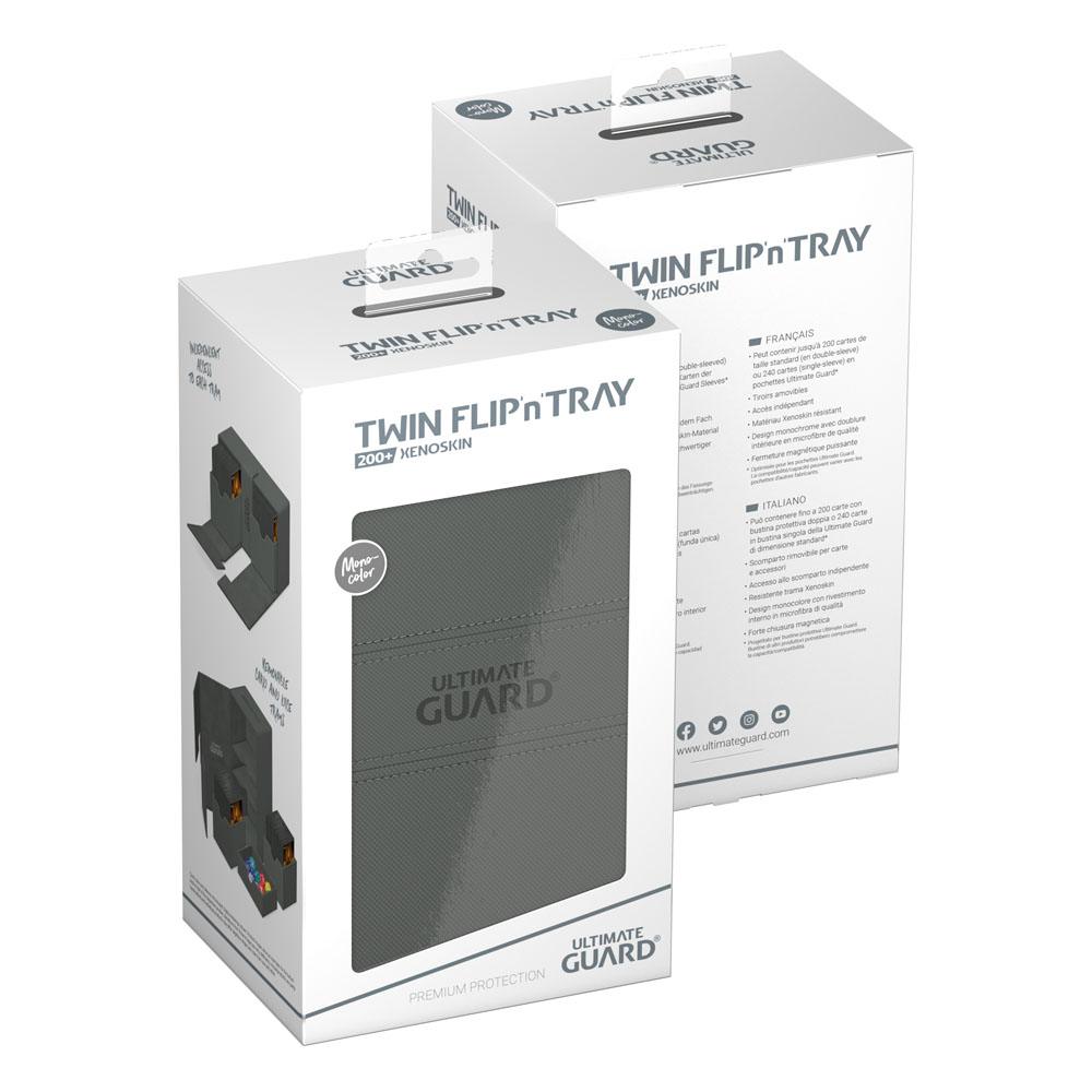 Ultimate Guard Twin Flip`n`Tray 200+ XenoSkin Monocolor Gray
