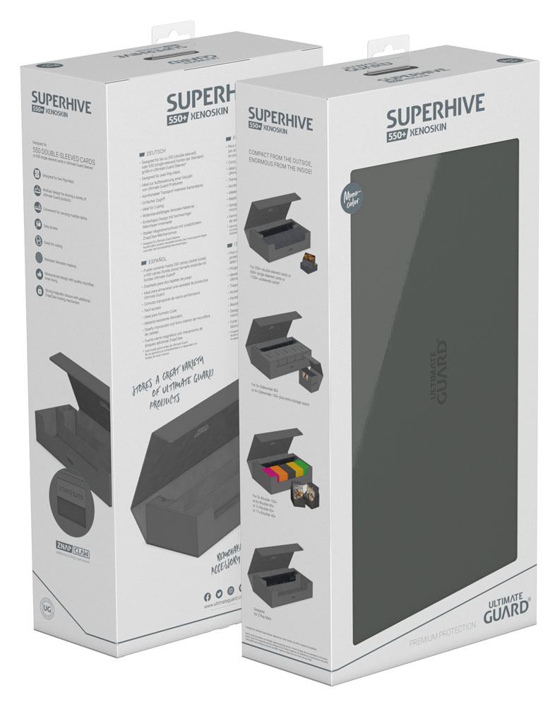 Ultimate Guard Superhive 550+ XenoSkin Monocolor Gray
