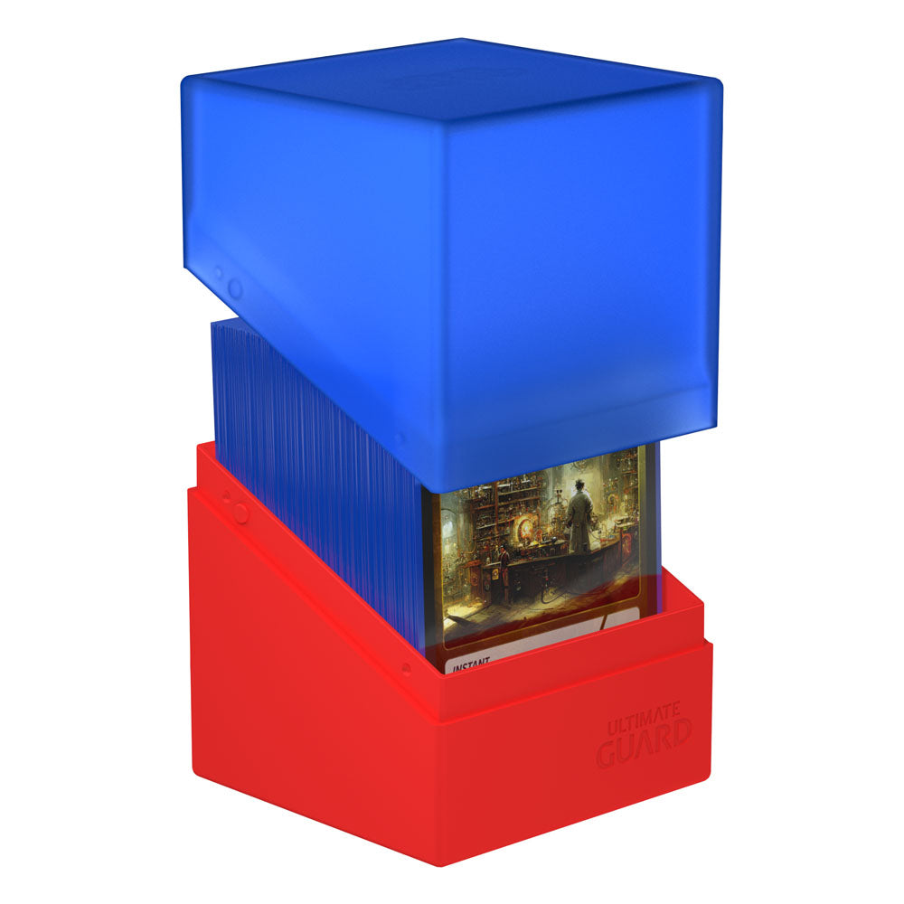Ultimate Guard Boulder Deck Case 100+ SYNERGY Blau/Rot