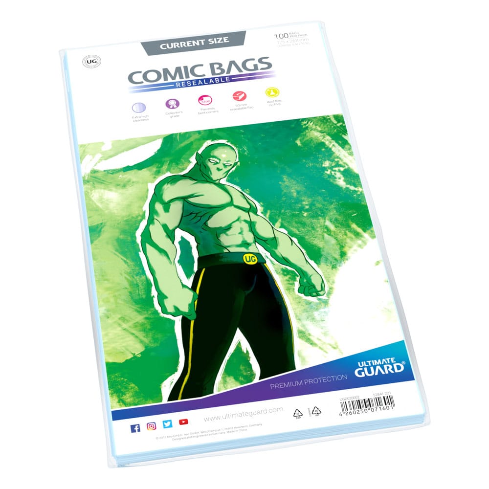 Ultimate Guard Comic Bags wiederverschließbar Current Size (100)