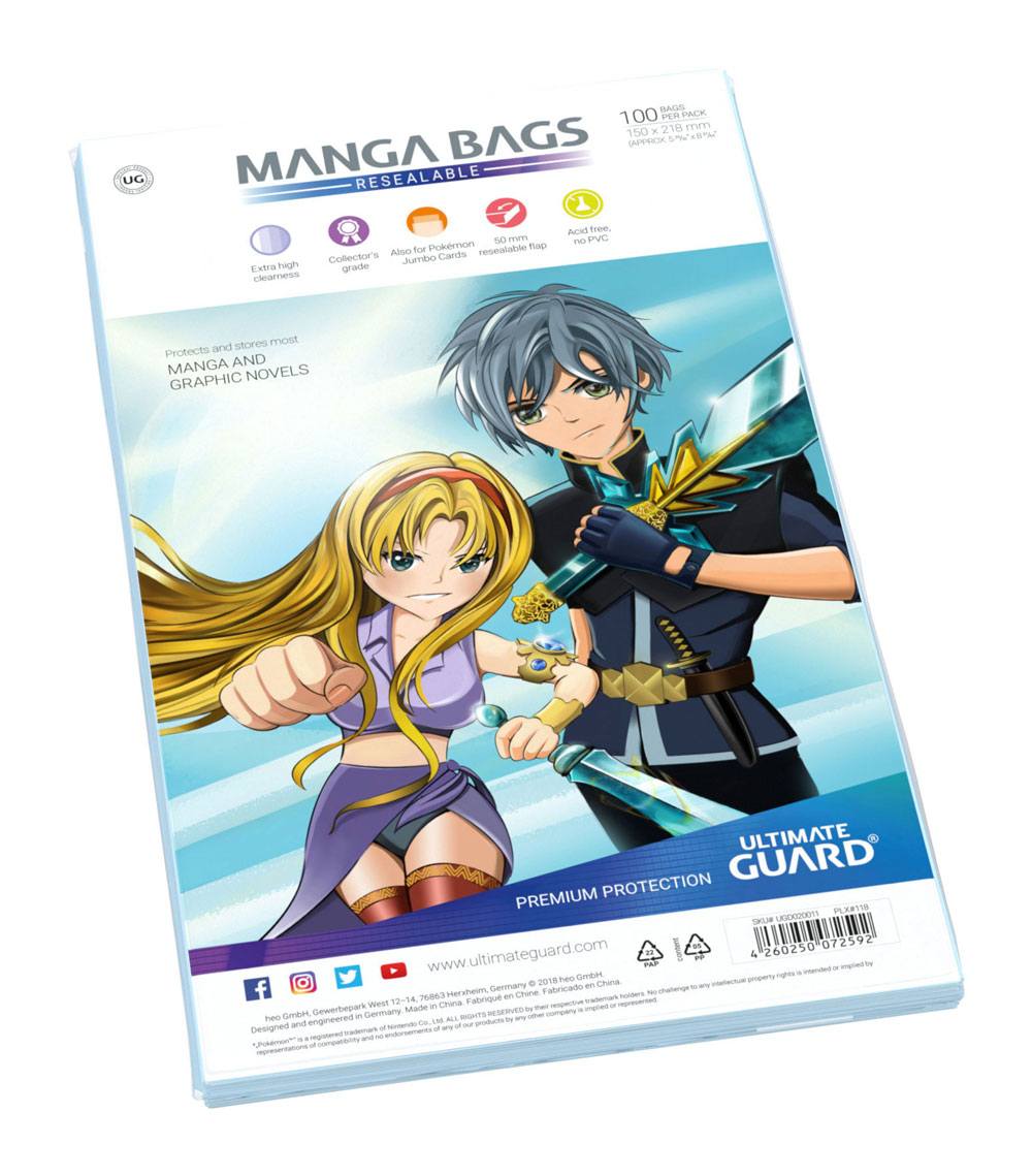 Ultimate Guard Manga Bags resealable (100)