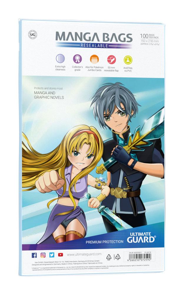 Ultimate Guard Manga Bags resealable (100)