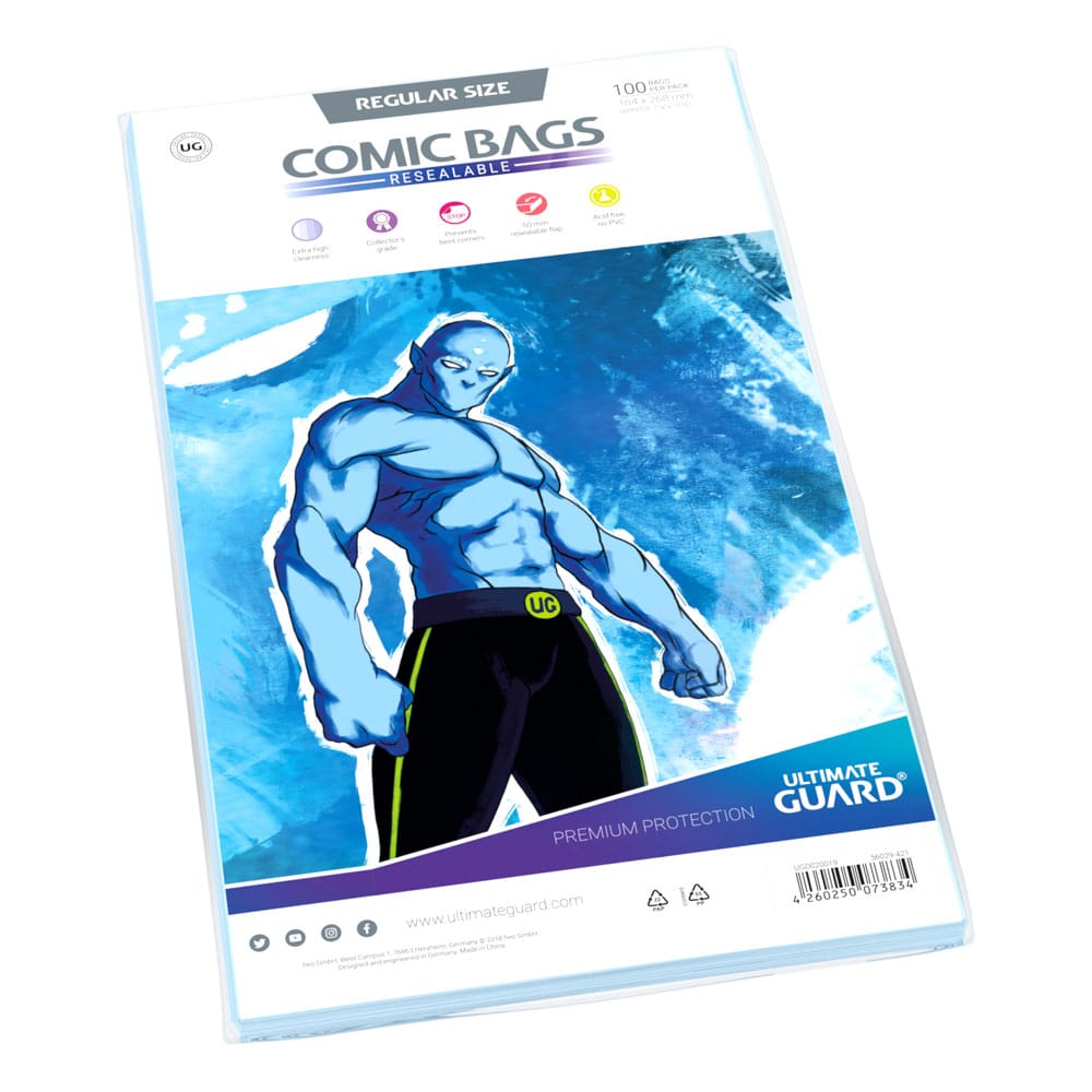 Ultimate Guard Comic Bags resealable Regular Size (100)