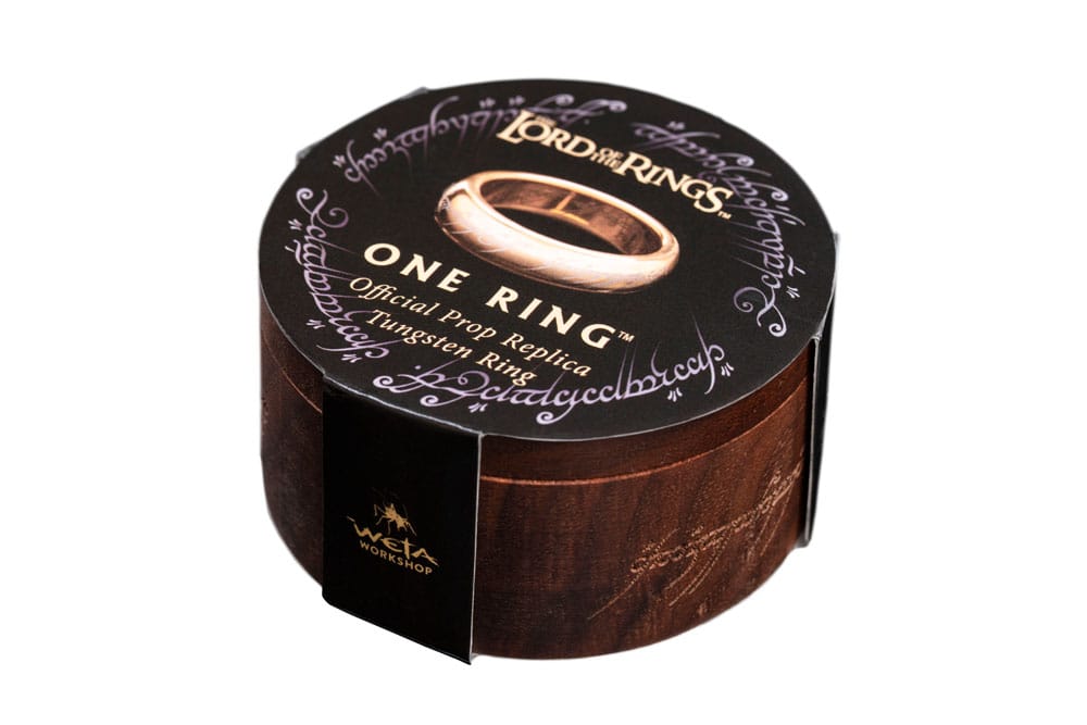 Herr der Ringe Wolfram-Ring Der Eine Ring (vergoldet) Größe 7