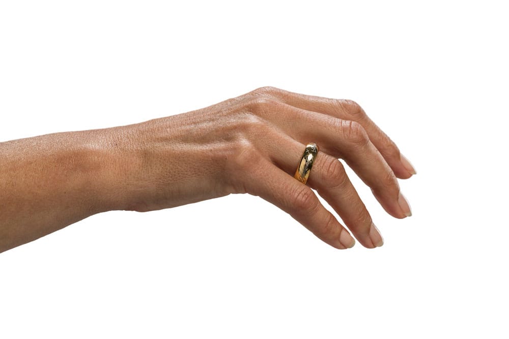 Herr der Ringe Wolfram-Ring Der Eine Ring (vergoldet) Größe 7