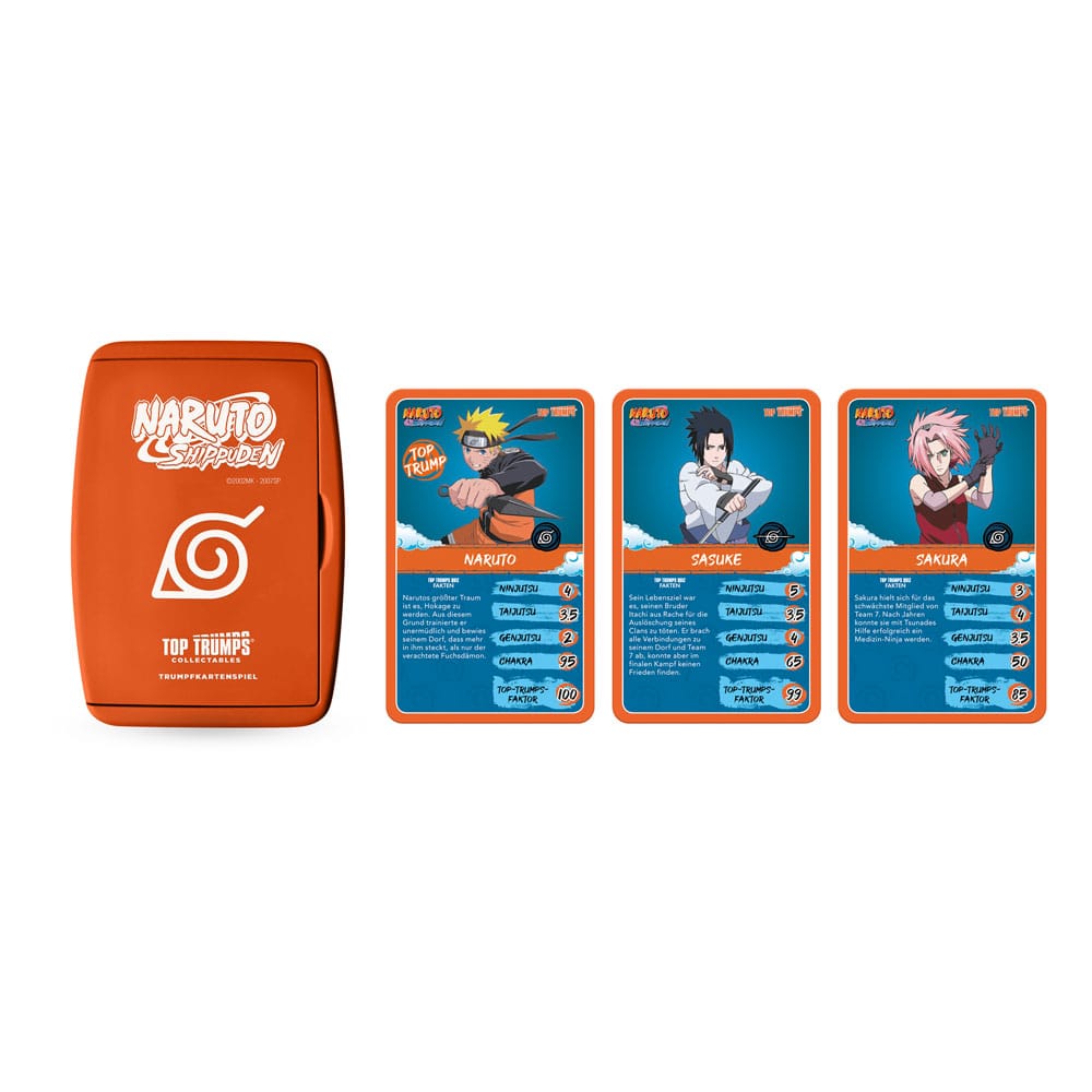 Naruto Shippuden Collectibles Card Game Top Trumps Quiz Anime Collectible *German Version*
