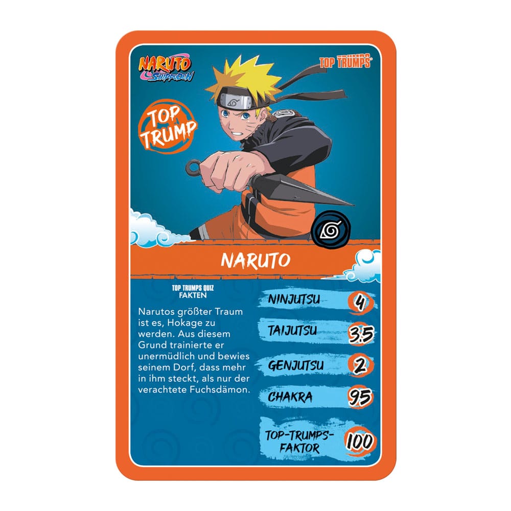 Naruto Shippuden Collectibles Card Game Top Trumps Quiz Anime Collectible *German Version*