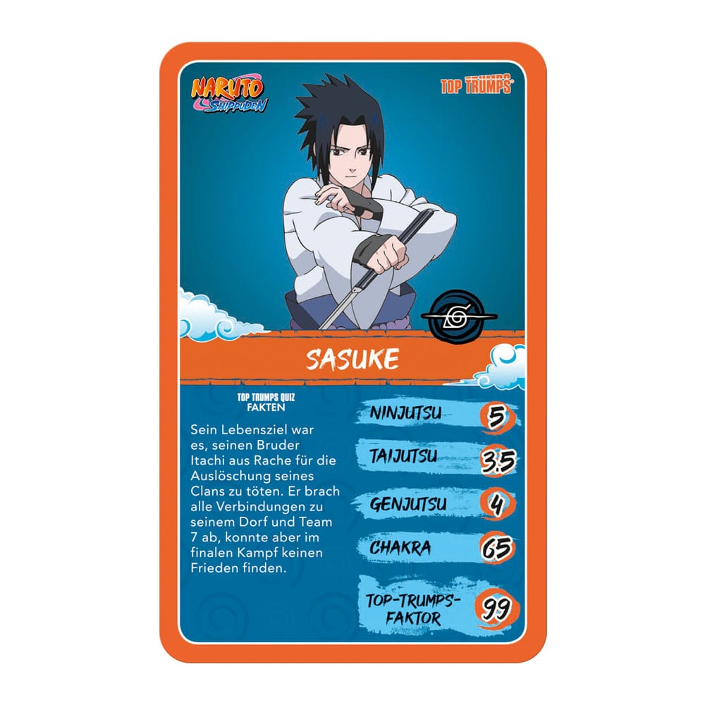 Naruto Shippuden Collectibles Card Game Top Trumps Quiz Anime Collectible *German Version*