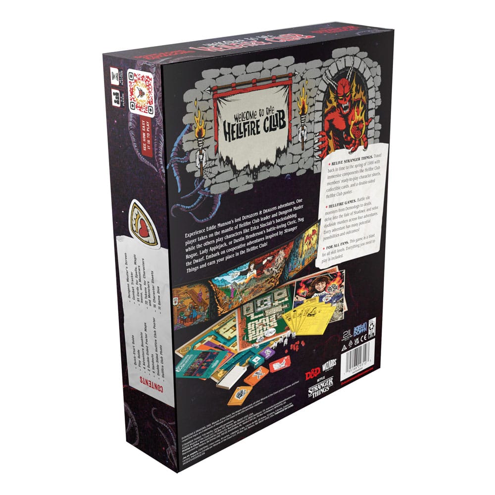 Dungeons & Dragons Brettspiel Stranger Things: Welcome to the Hellfire Club englisch