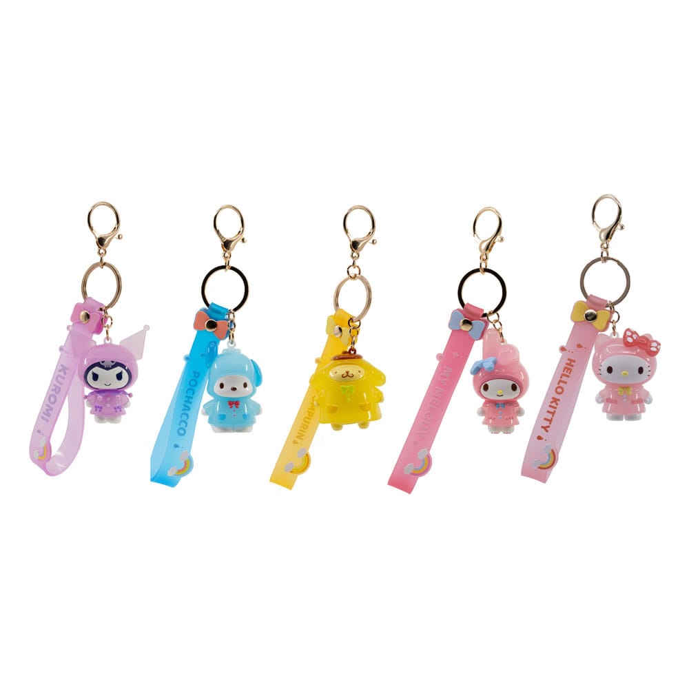 Sanrio Raincoat Series Schlüsselanhänger Hello Kitty and Friends Display (12)